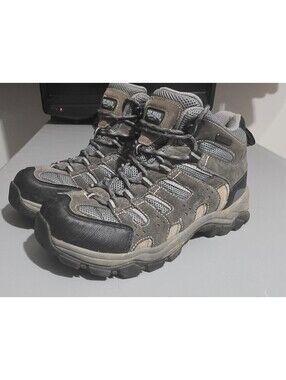 Red Head Hiking Boots Womens 10M Overland Mid Shoes Combat Blue Gray Leather